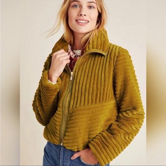 Anthropologie Jackets & Blazers - Anthropologie Natasha Faux Fur Jacket size L